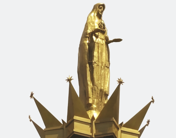 Bronze Statue of Mary from the National Blue Army Shrine